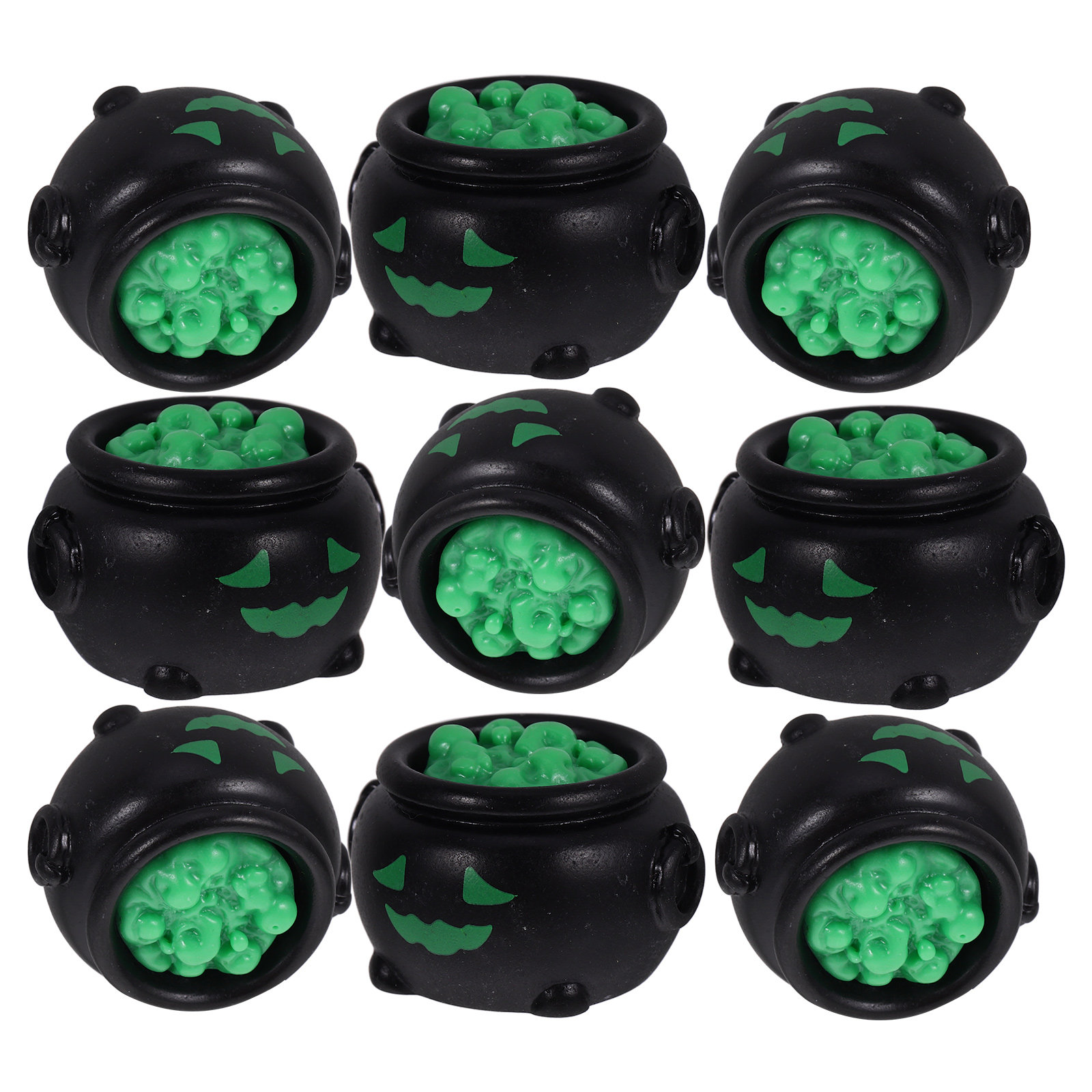 Crafting Resin - 10Pcs Miniature Witch Cauldron Halloween Decorations