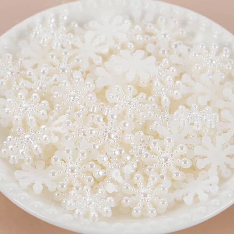 Resin Craft Ideas - Handmade 100 pieces of beige pearl