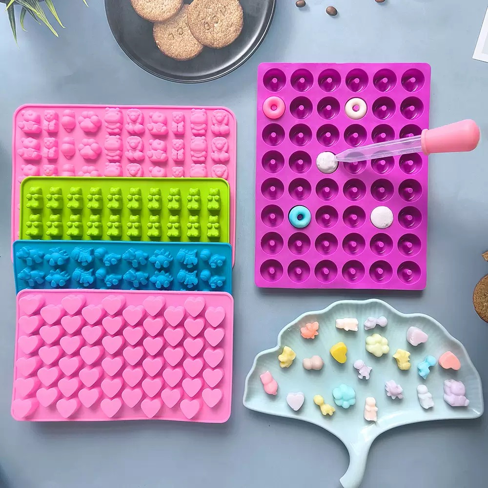 7Pcs Candy Silicone Moulds wit - Silicone Mold Tray ulasan dan harga