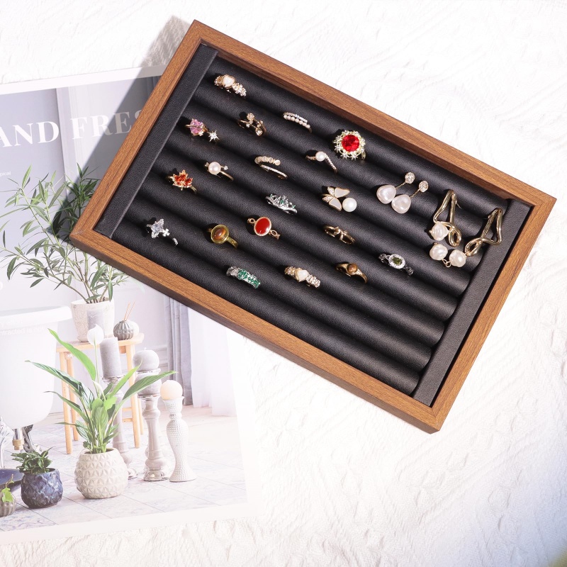 1pc Multiple Styles Jewelry Di - Wood Ring Blank ulasan dan harga
