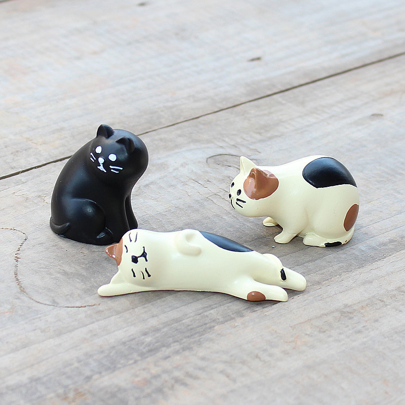 1pc Decole Black Cat Miniature - Resin Craft Material ulasan dan harga