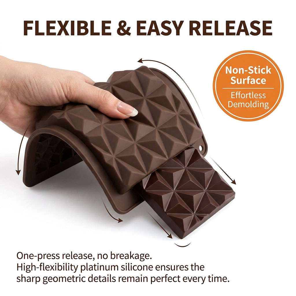 2-in-1 Silicone Chocolate Bar  - Silicone Mold Tray ulasan dan harga