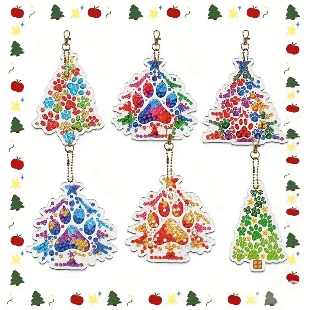 6pcs/Set DIY Christmas Tree Pa - Resin Craft For Beginners ulasan dan harga