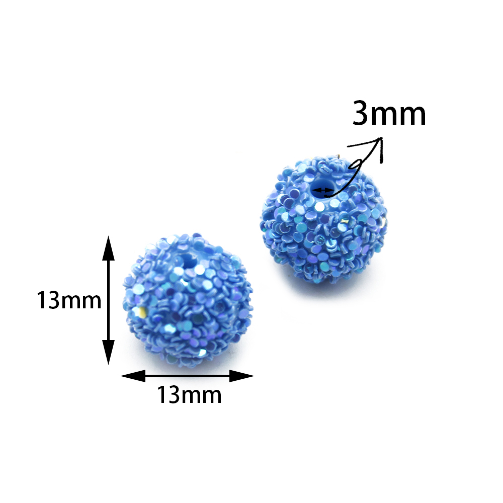 5pcs/pack Glitter Resin Beads, - Resin Glitter Pack ulasan dan harga