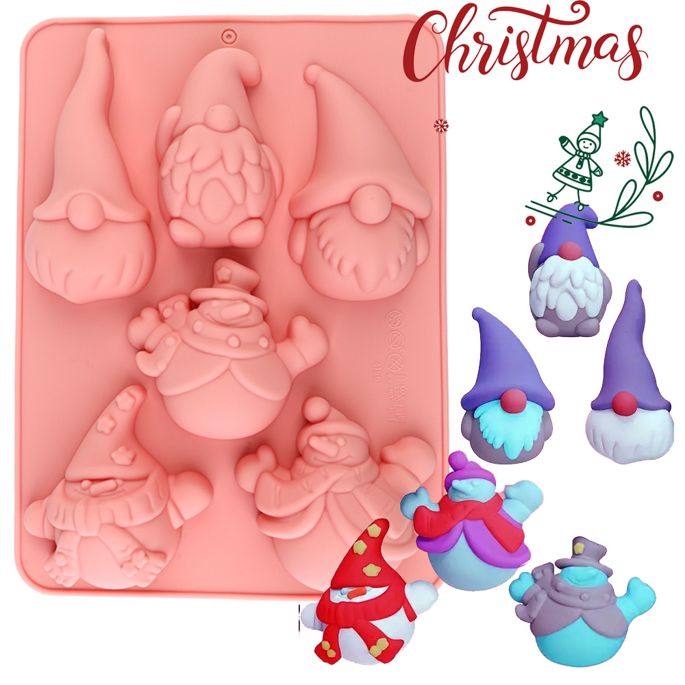 6-Cavity Christmas Gnome Cake  - Resin Craft Ideas ulasan dan harga