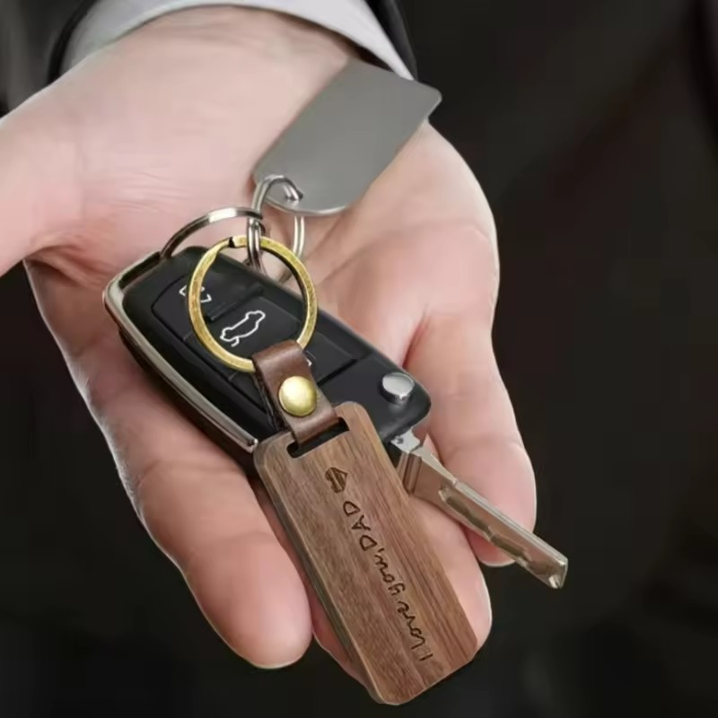 Wooden Keychain Blank Engravab - Wood Ring Blank ulasan dan harga