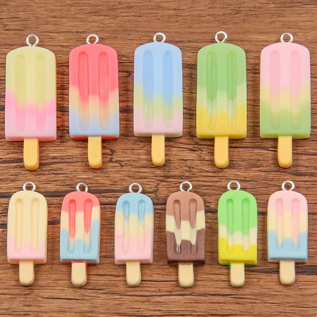 6Pcs Gradient Ice Pop Resin Ch - Resin Crafts Diy ulasan dan harga