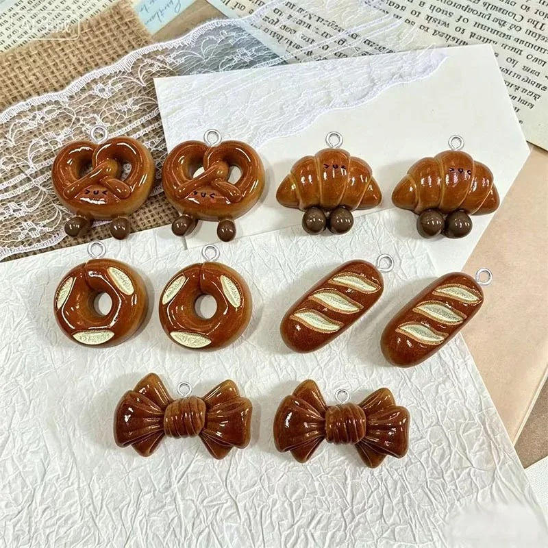 10Pcs Realistic Pretzel Resin  - Resin Crafts Diy ulasan dan harga