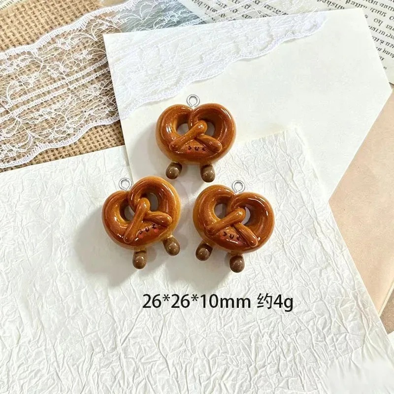 10Pcs Realistic Pretzel Resin  - Resin Crafts Diy ulasan dan harga