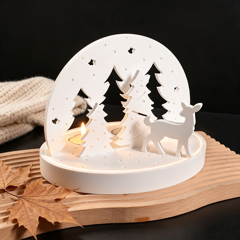 Christmas Elk Tealight Candle  - Silicone Mold Tray ulasan dan harga