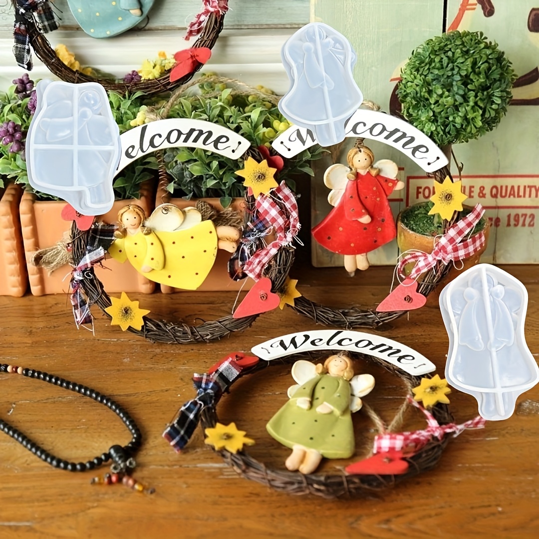 4pcs Angel Pendant Mold, Resin - Resin Craft Ideas ulasan dan harga