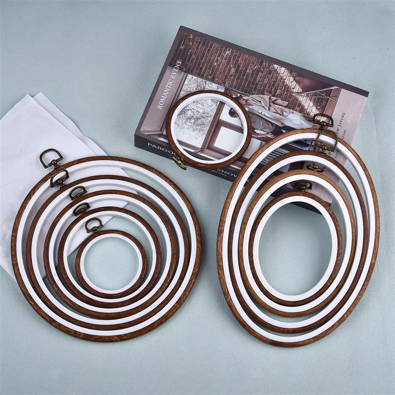 Sewing Tool Round Oval Wooden  - Wood Ring Blank ulasan dan harga