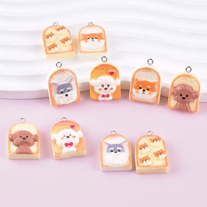 10Pcs Cute Toast Dog Resin Pen - Resin Crafts Diy ulasan dan harga