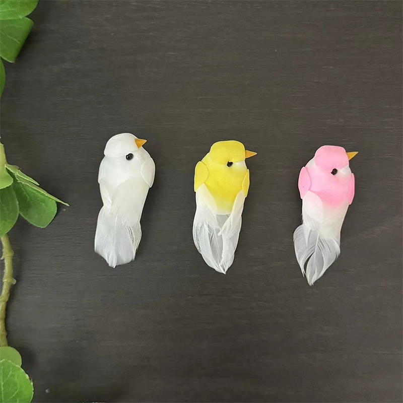 2Pcs Cute Artificial Birds Fak - Resin Craft Material ulasan dan harga