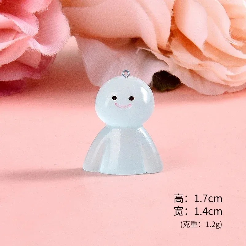 10Pcs Glow In Dark Cartoon Dol - Resin Crafts Diy ulasan dan harga