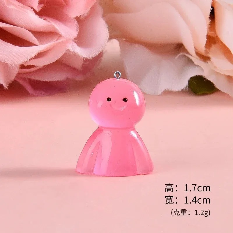 10Pcs Glow In Dark Cartoon Dol - Resin Crafts Diy ulasan dan harga