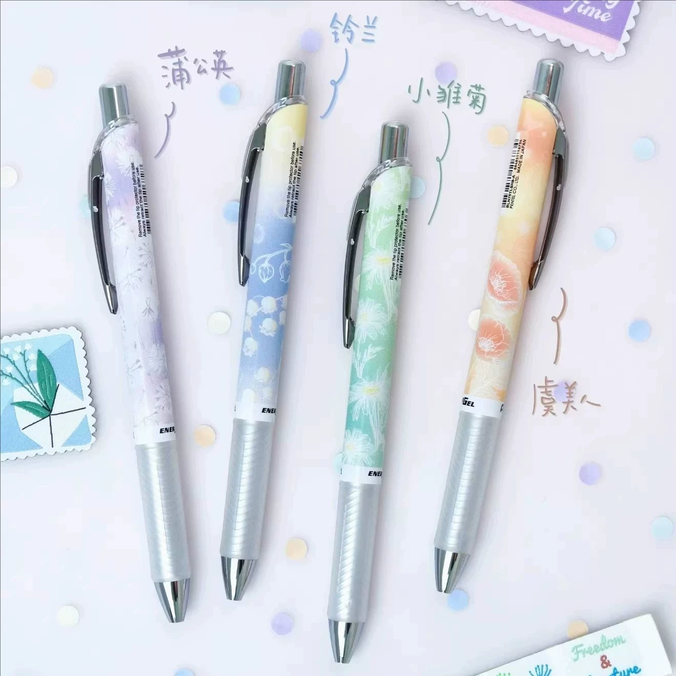 2026 New Japan Pentel Flower L - Pentel Pen Energel ulasan dan harga