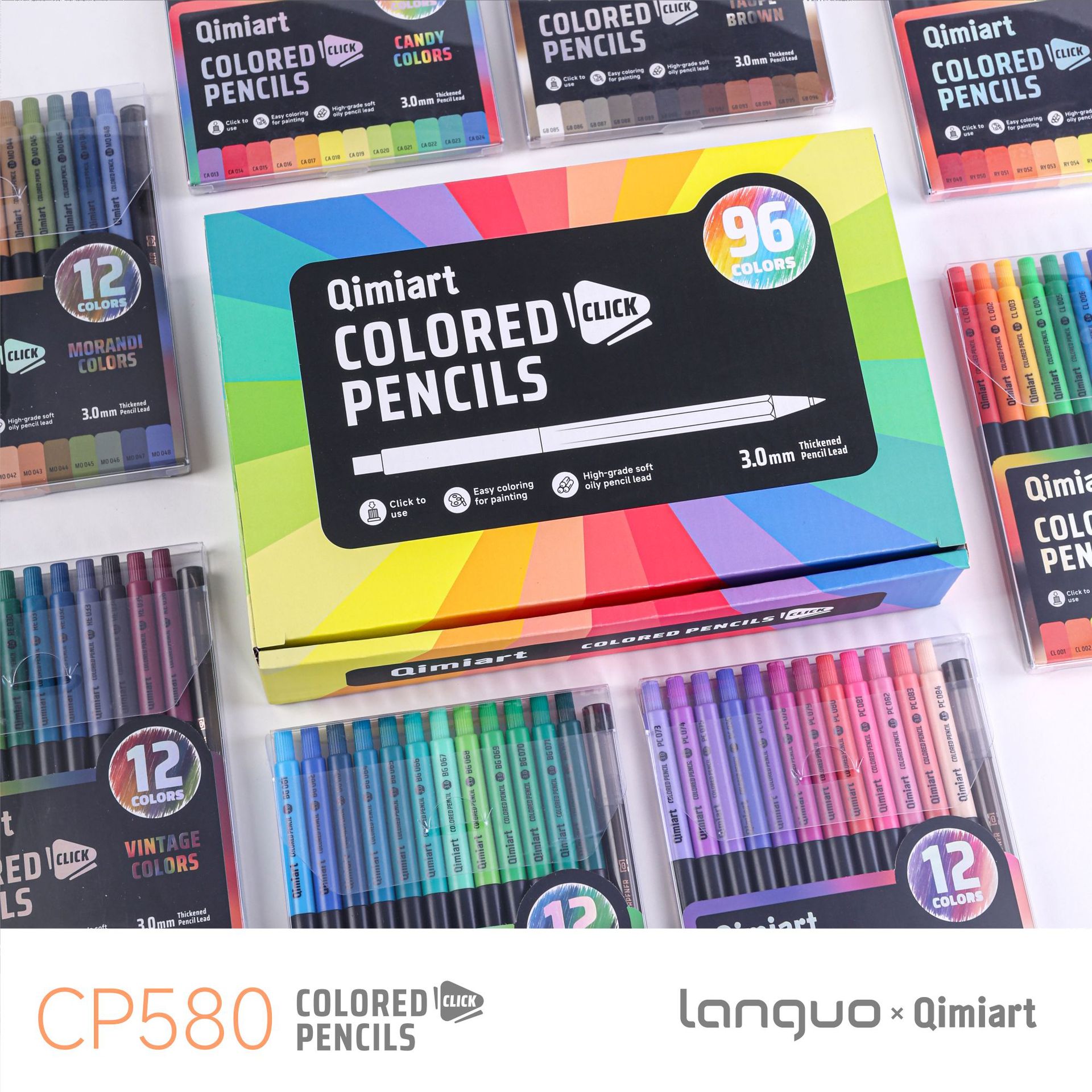 96 Colors Retractable Colored  - Staedtler Pencil Lumocolor ulasan dan harga
