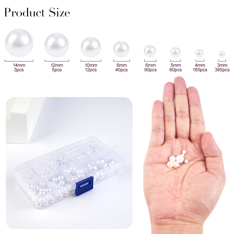 800pcs Artificial Faux Pearl R - Crafting Resin ulasan dan harga