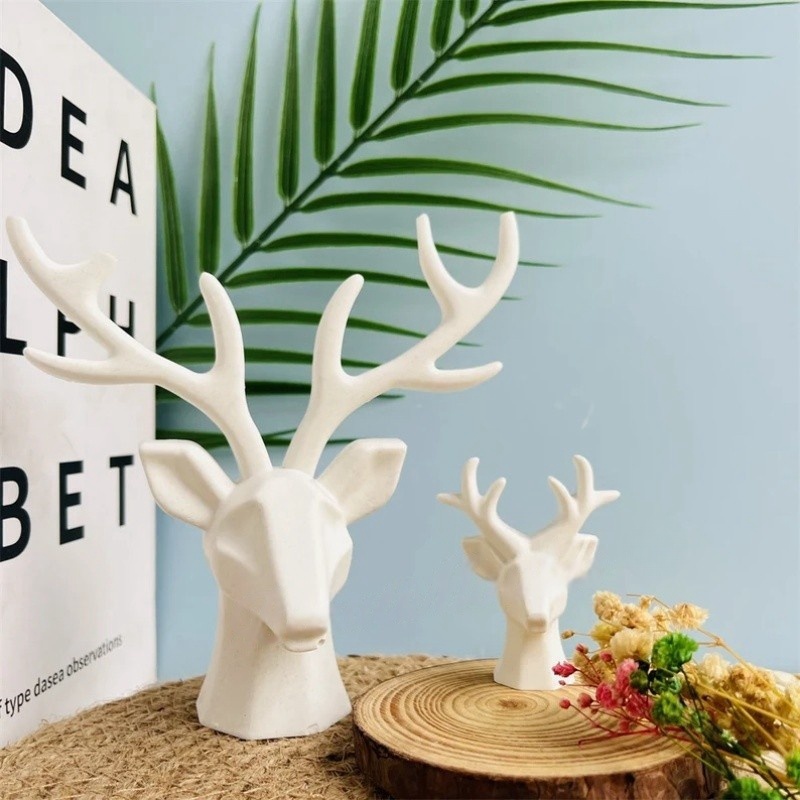 2 Pieces of Deer Antlers Ornam - Resin Craft Ideas ulasan dan harga