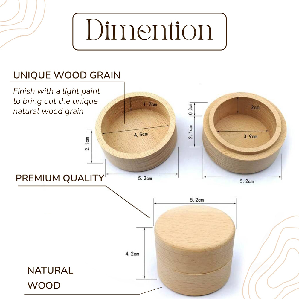Personalized Wedding Ring Box  - Wood Ring Blank ulasan dan harga