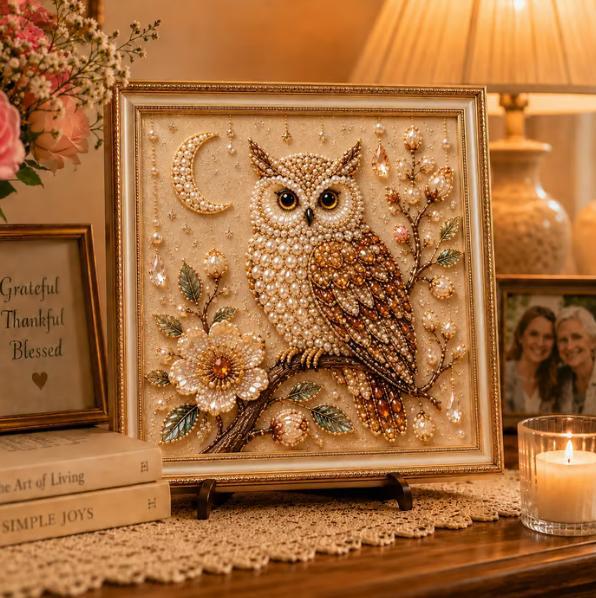 Owl Diamond Pearl Art DIY Pain - Resin Craft For Beginners ulasan dan harga
