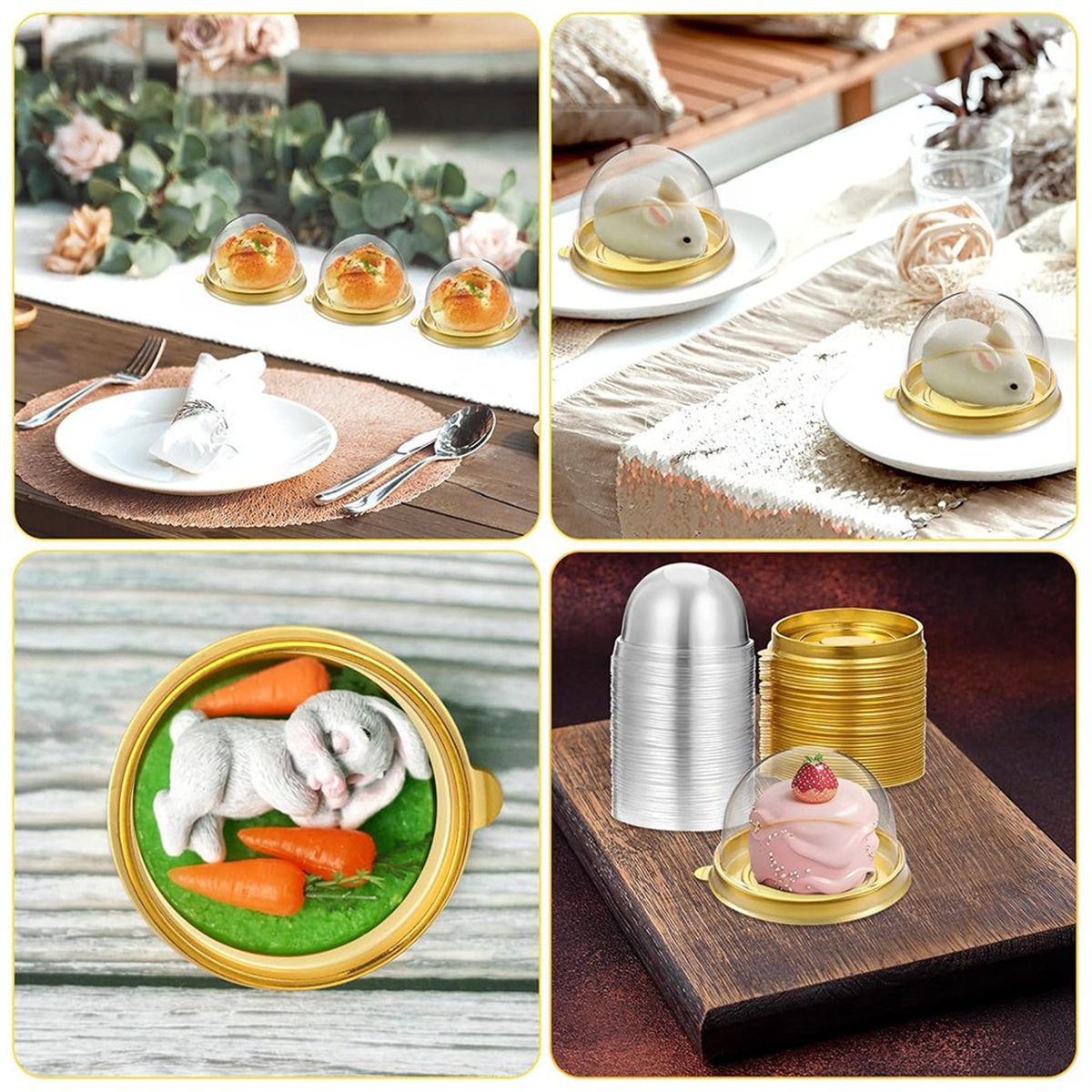 New Charcuterie Domes with Lid - Dome Mold Clear ulasan dan harga