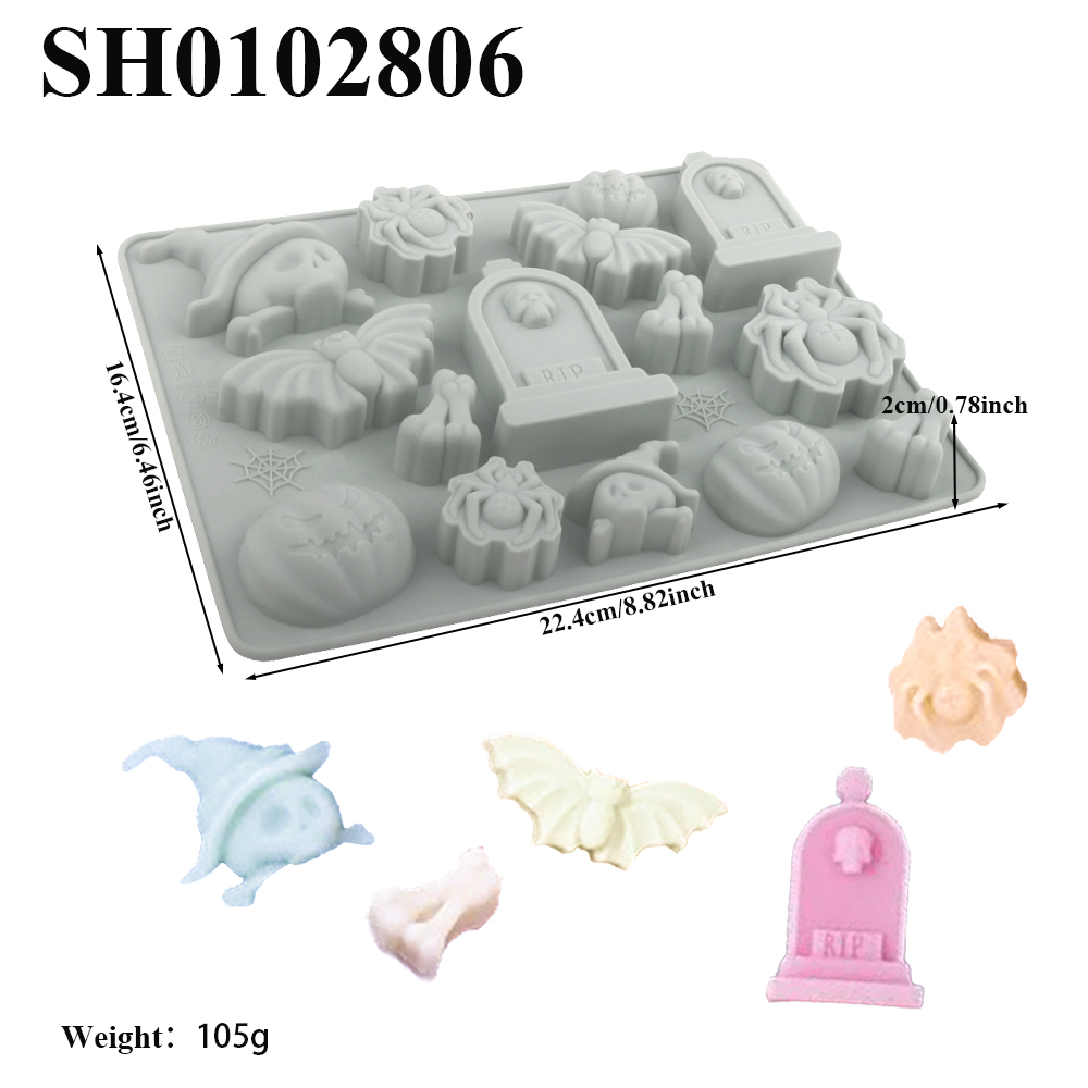 Halloween Element Tombstone Sp - Silicone Mold Tray ulasan dan harga