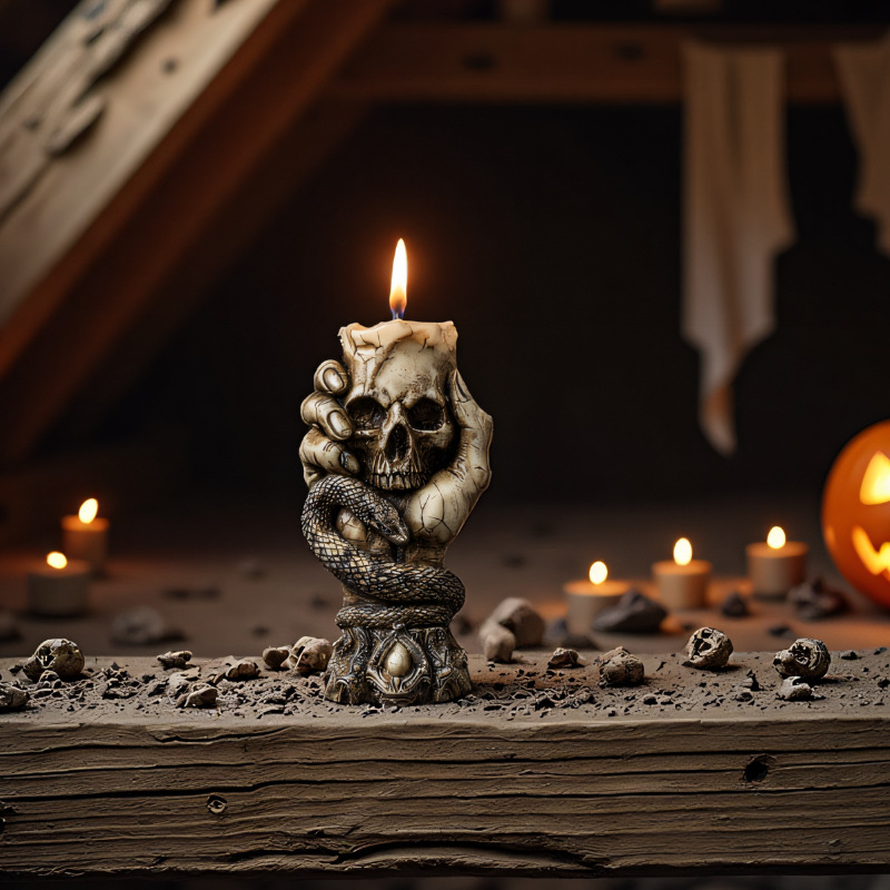 Halloween Skull Aroma Candle S - Resin Craft Workshop ulasan dan harga