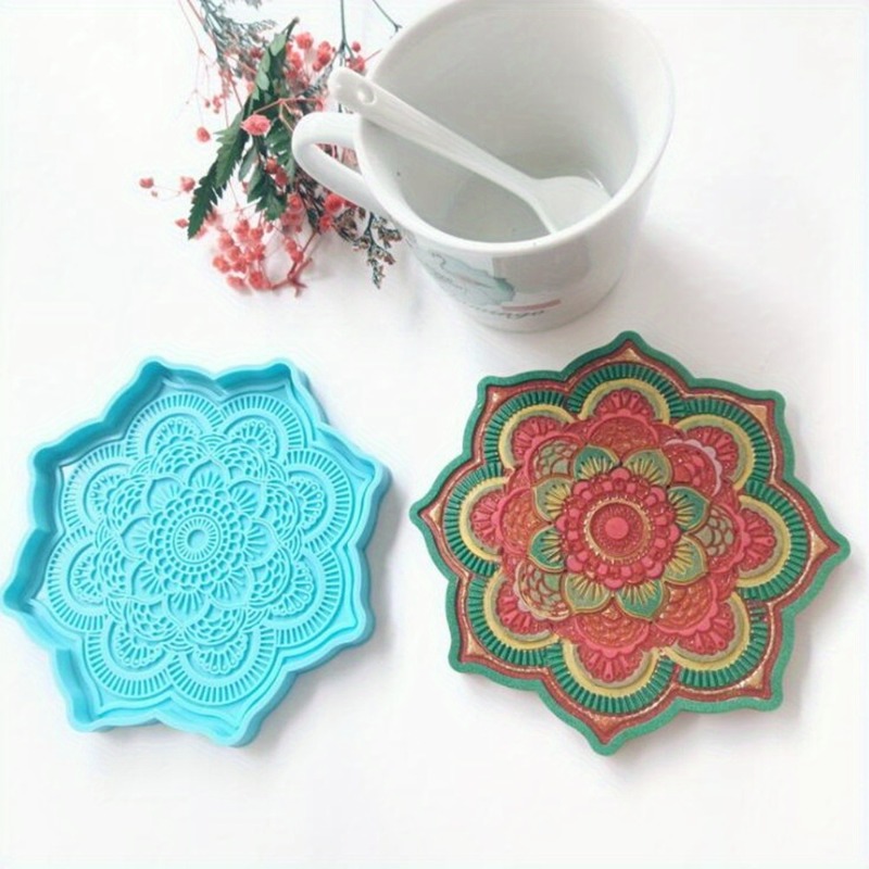 Mandala Coaster Silicone Mold  - Resin Craft Ideas ulasan dan harga