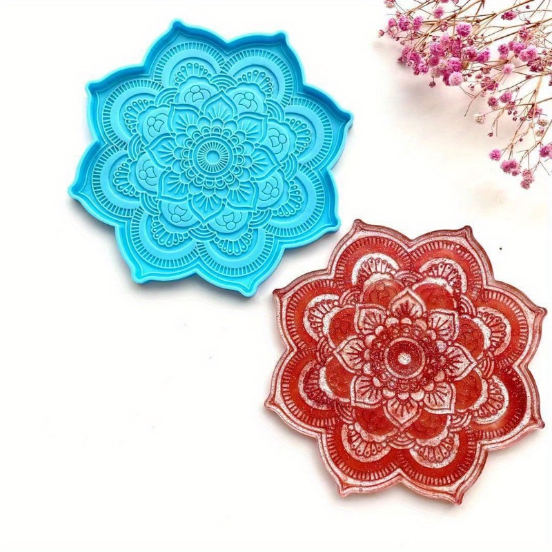 Mandala Coaster Silicone Mold  - Resin Craft Ideas ulasan dan harga