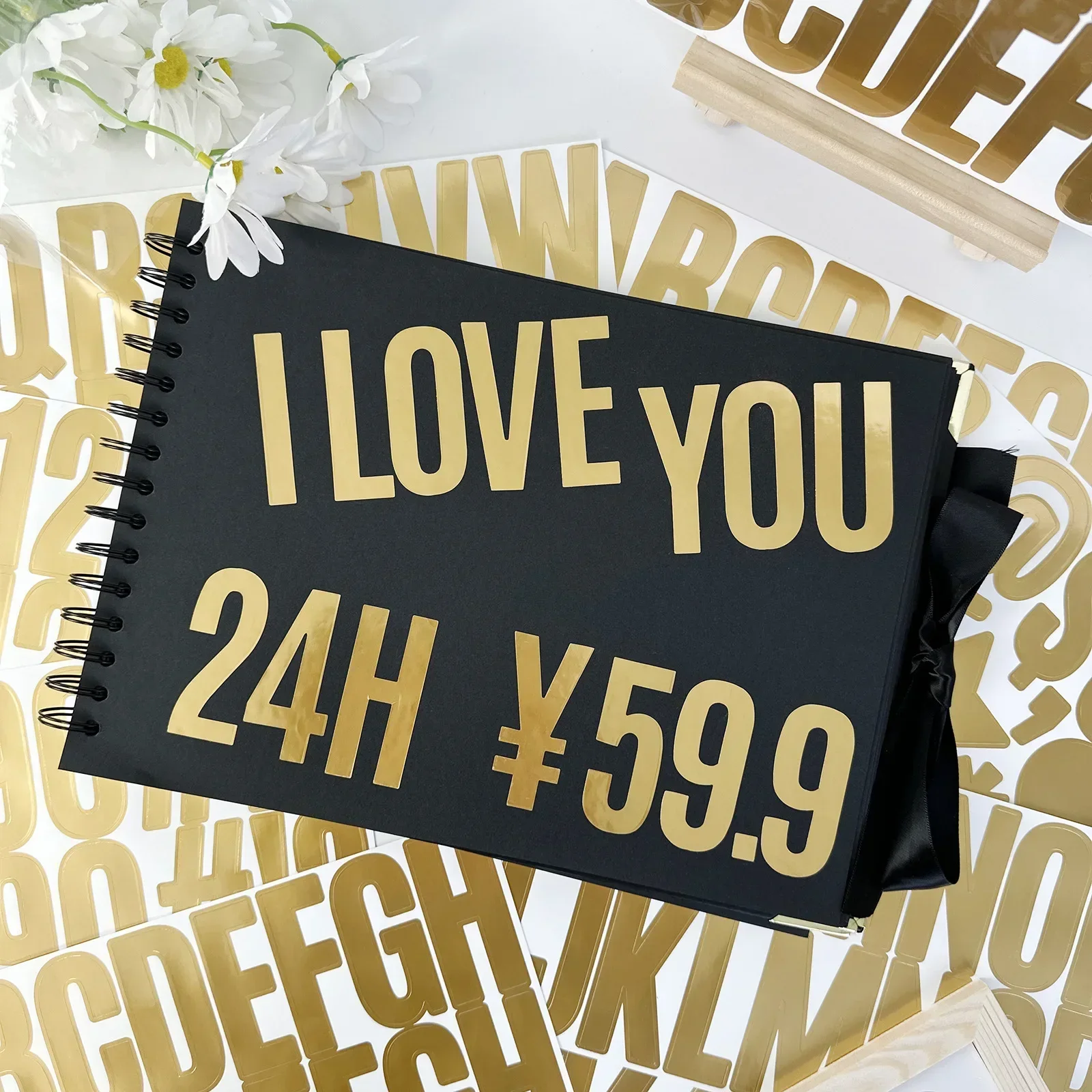 100 Pcs 6 Sheets Gold Letter S - Gold Foil Flakes ulasan dan harga