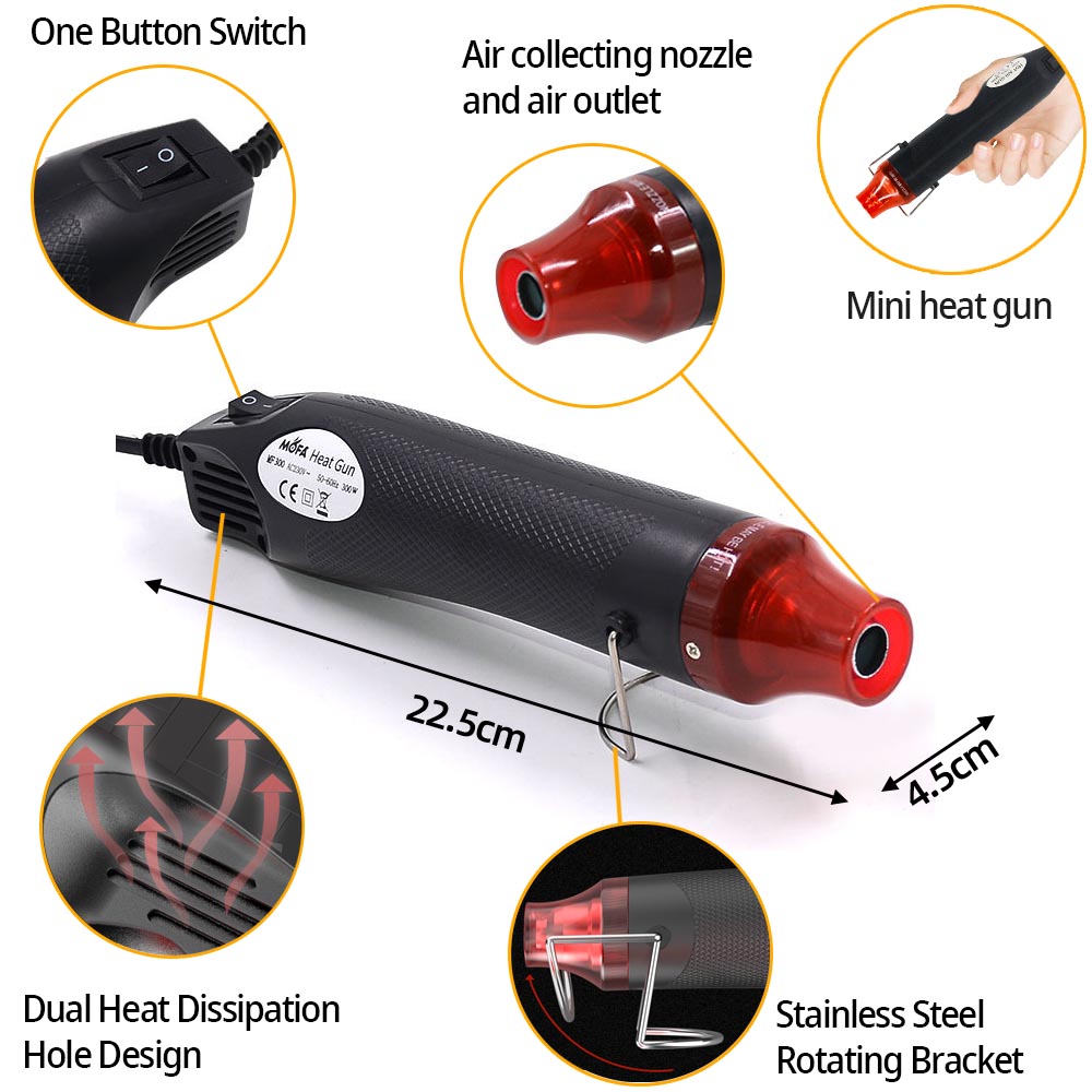 300W Hot Air Heat Gun Electric - Heat Gun Small ulasan dan harga